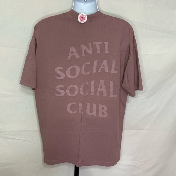XL - Authentic Anti Social Social Club “Club Deafatone” Pink Tee - NWT - Picture 1 of 2
